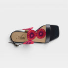 Azura Broider Navy Multi Sandal