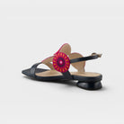 Azura Broider Navy Multi Sandal