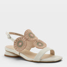 Azura Broider White Multi Sandal