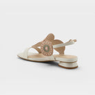 Azura Broider White Multi Sandal