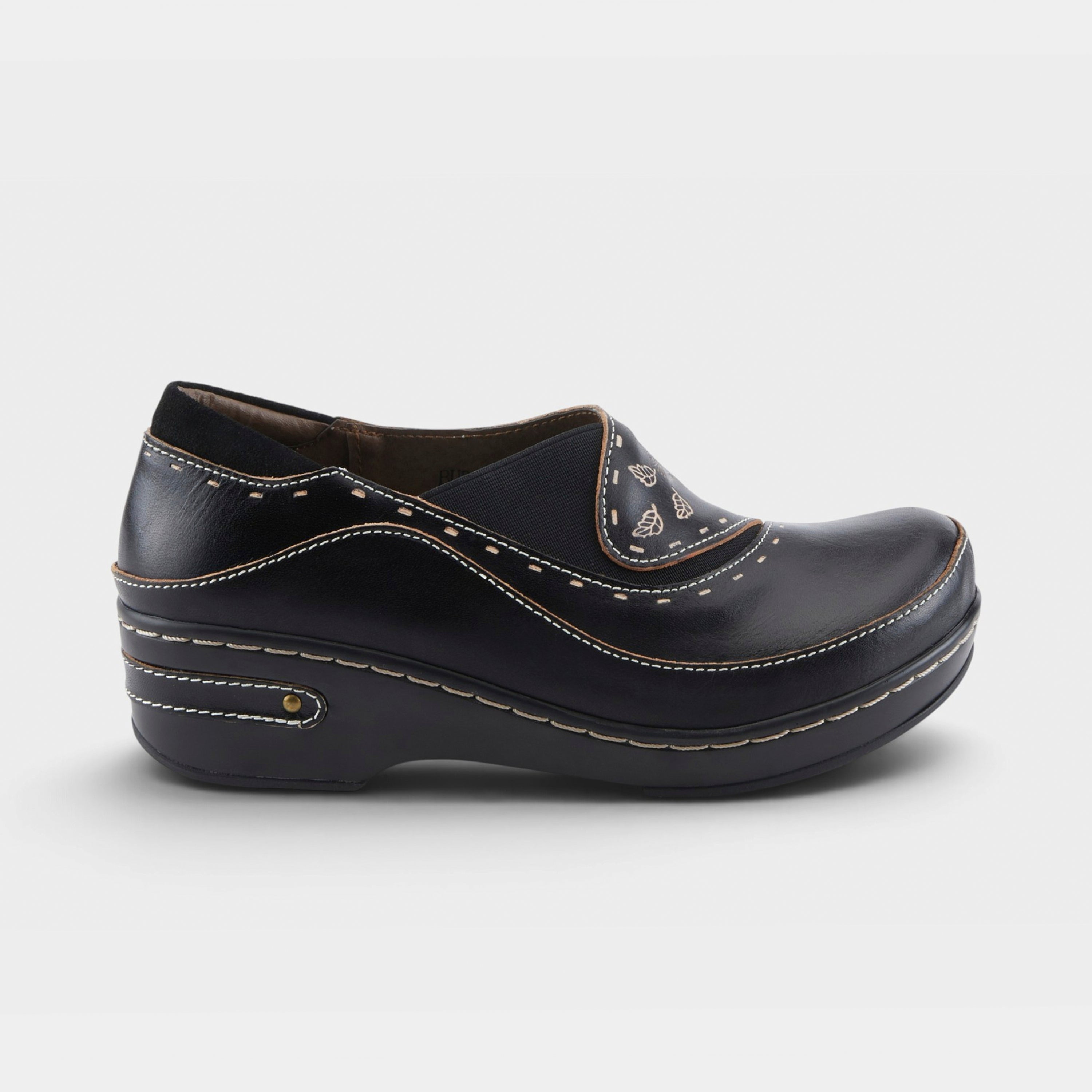 L'Artiste Burbank clogs in Black, hero view
