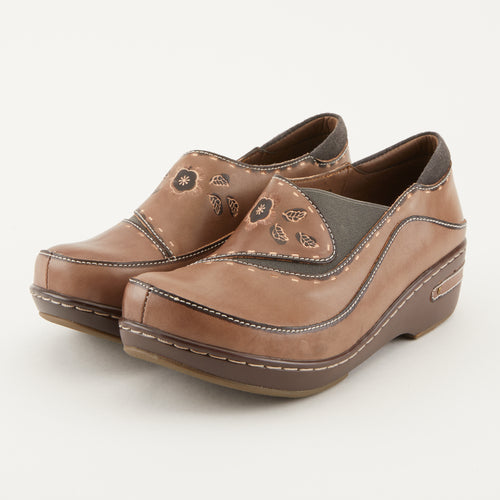 Spring Step L'artiste Burbank Leather Clogs For Women | Hand-Painted