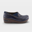 L'Artiste Burbank clogs in Navy, hero view