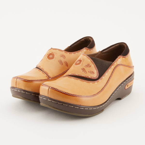 L\'Artiste by Spring Step Burbank or Sherbet hand-painted leather clogs Amazon.com | L main image 2