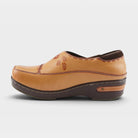 L'Artiste Burbank clogs in Natural, side view