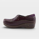 L'Artiste Burbank clogs in Purple, side view