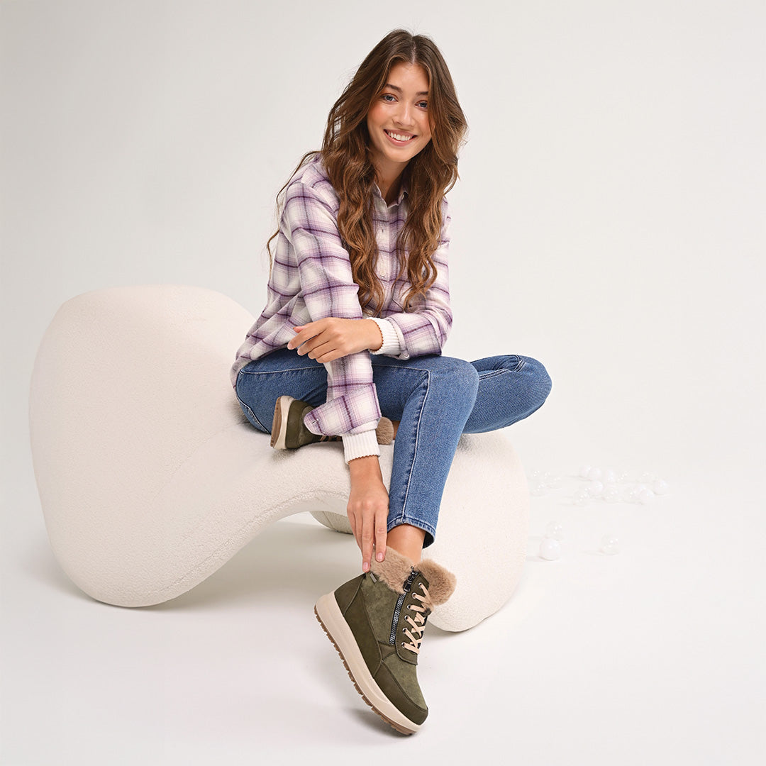Flexus Burrell Lace-up Platform Booties – Spring Step Shoes