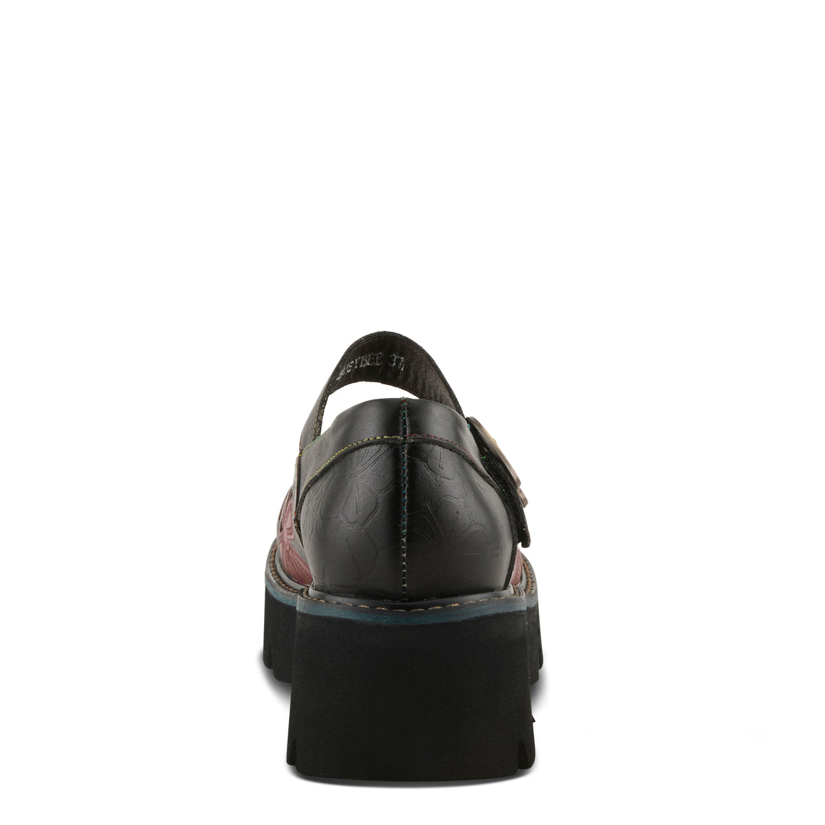 L'Artiste L'ARTISTE BUSYBEE SHOES shoe in black multi with handcrafted leather design