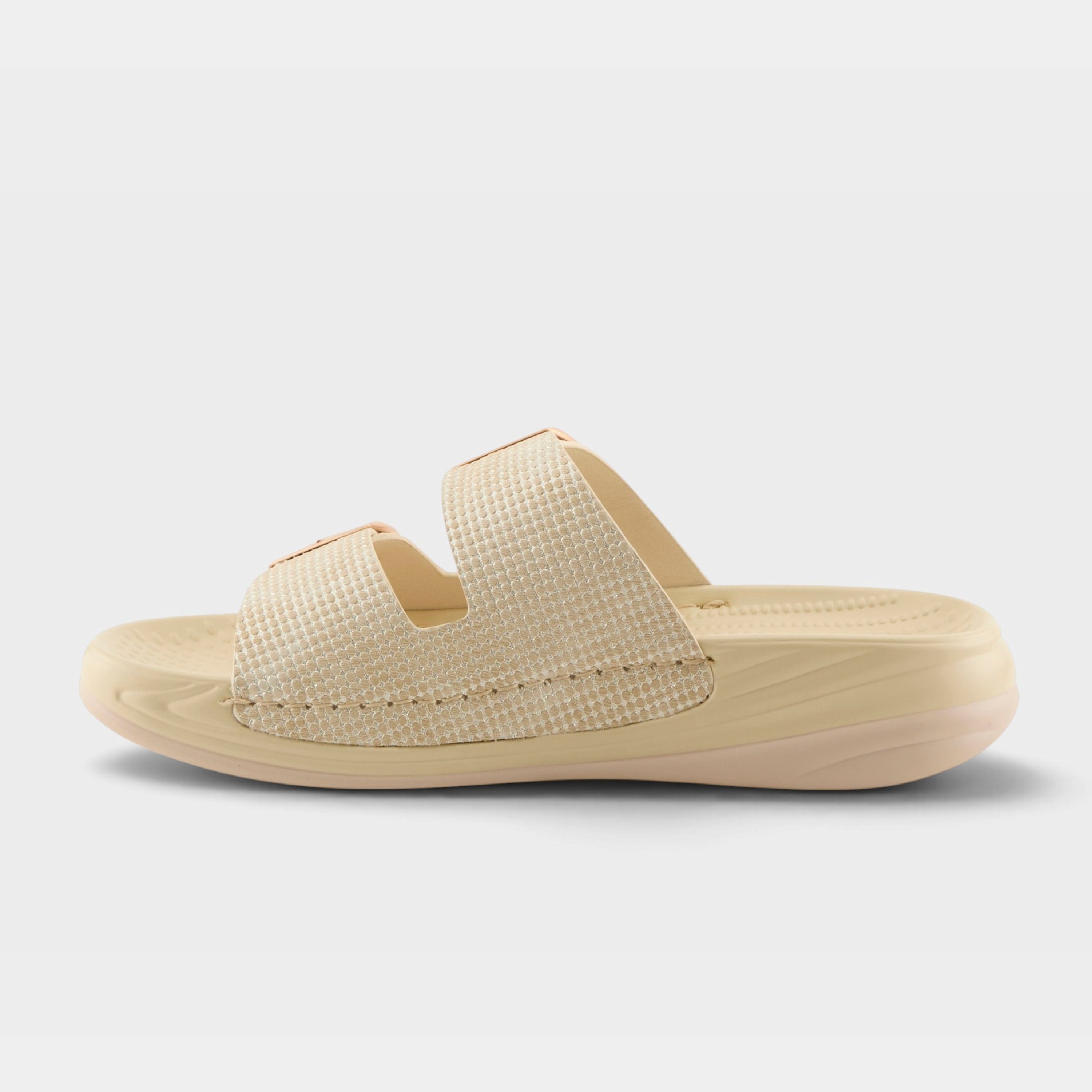 Flexus Buttermere Bone Metallic Sandal