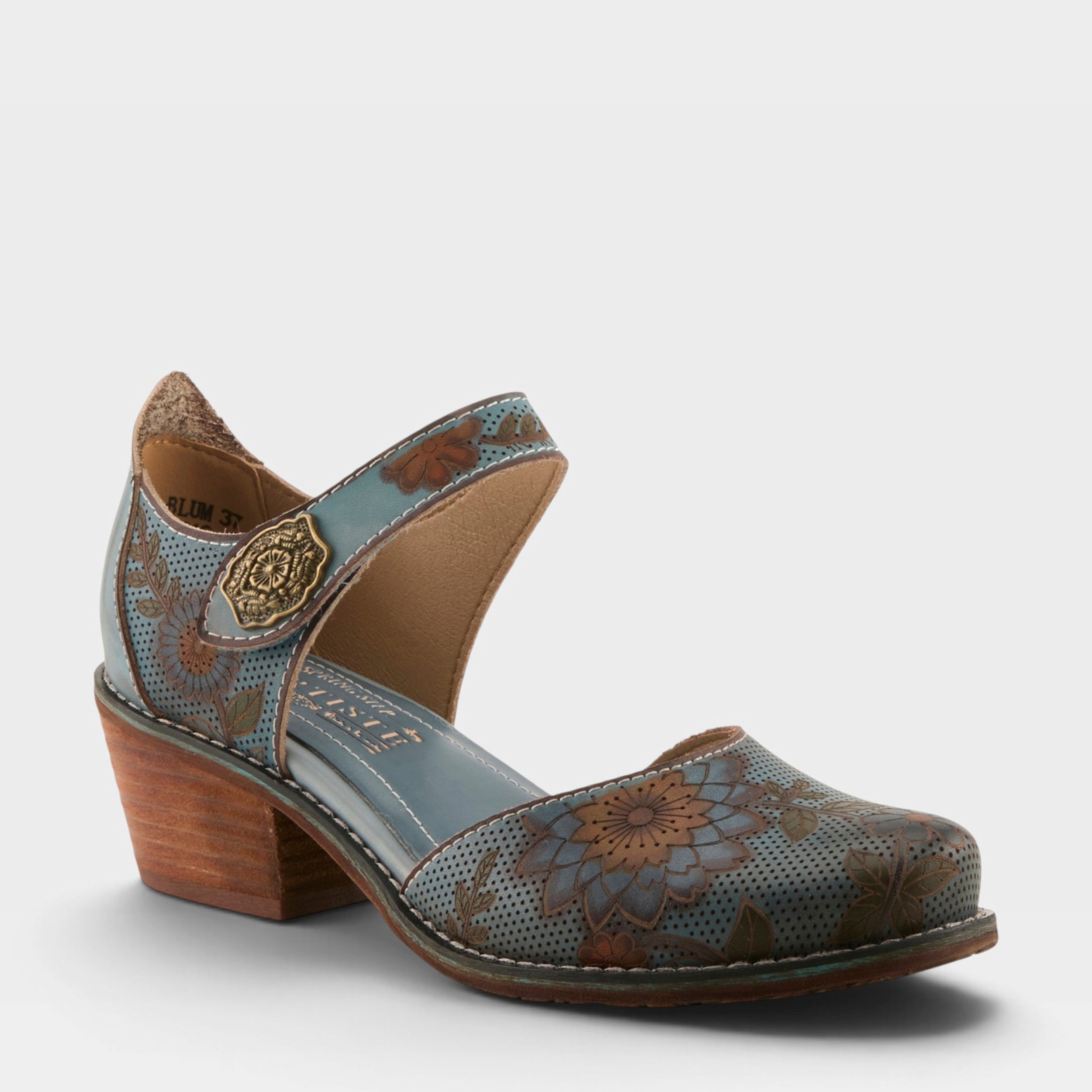 L'Artiste CABRACHO SHOES in BLUE MULTI, front view