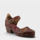 L'Artiste CABRACHO SHOES in BORDEAUX MULTI, front view