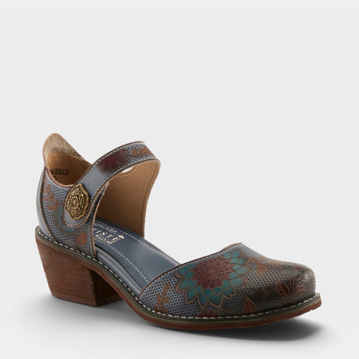 L'Artiste CABRACHO SHOES in NAVY MULTI, front view