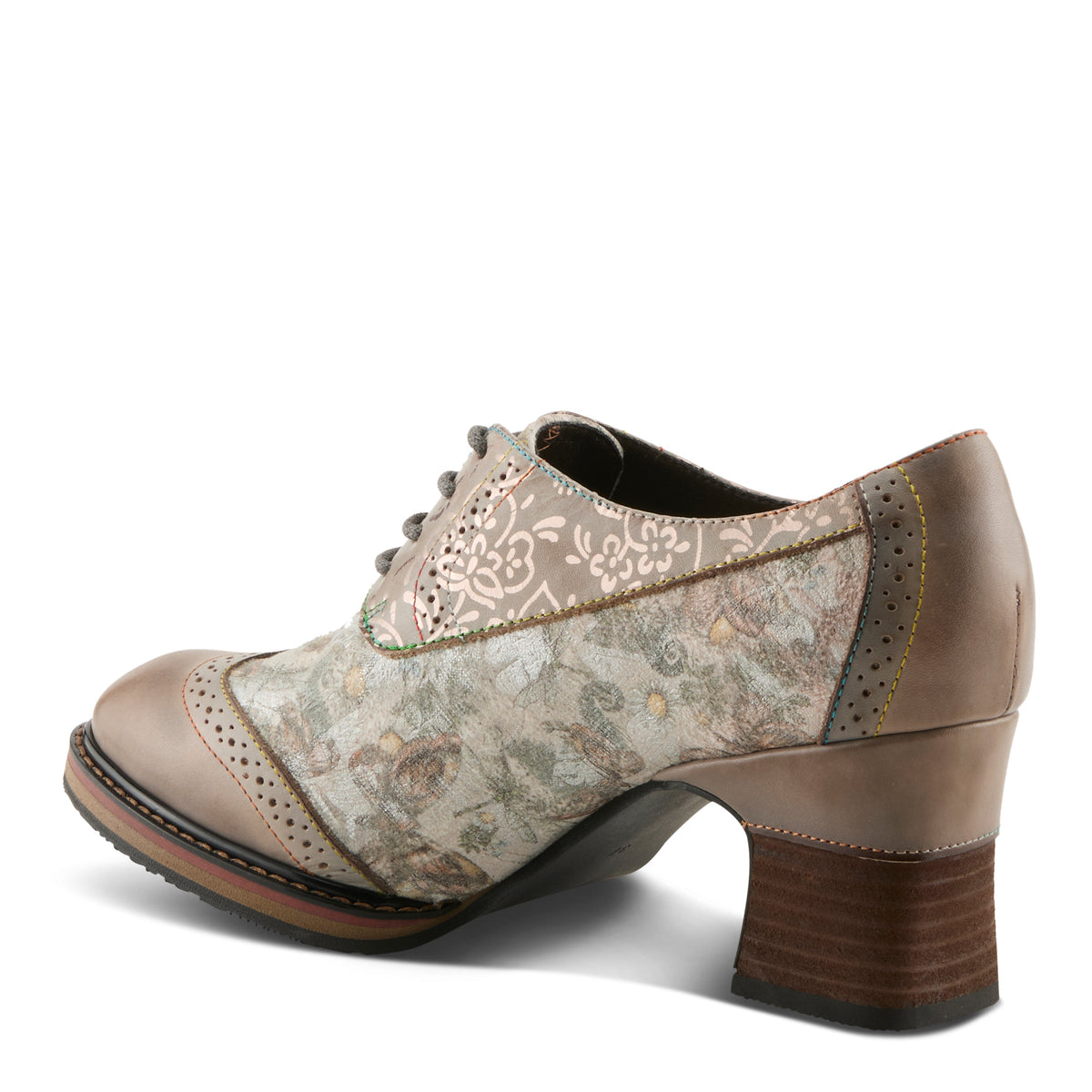L'Artiste L'ARTISTE CADEN SHOES shoe in grey multi with handcrafted leather design