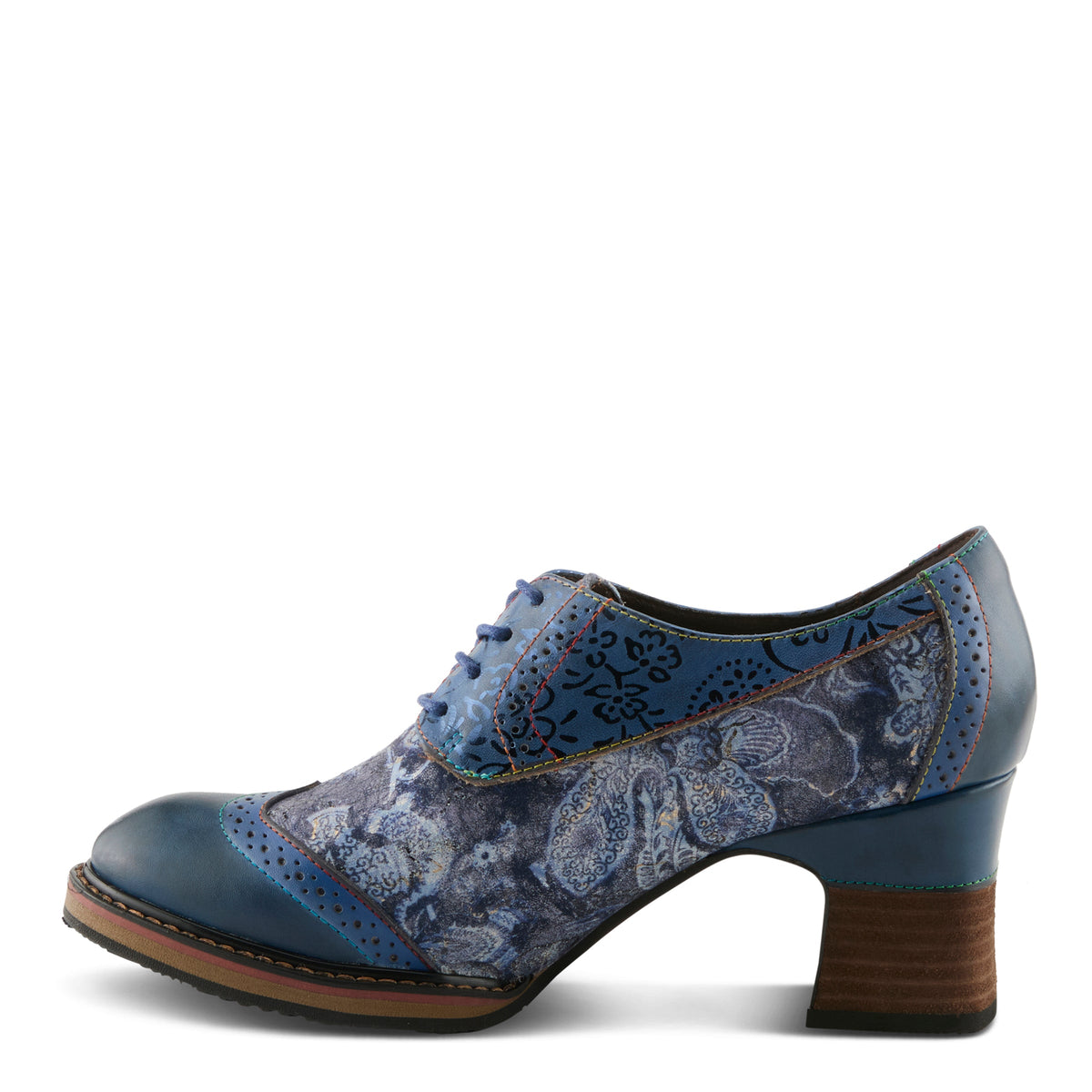 L'Artiste L'ARTISTE CADEN SHOES shoe in navy multi with handcrafted leather design