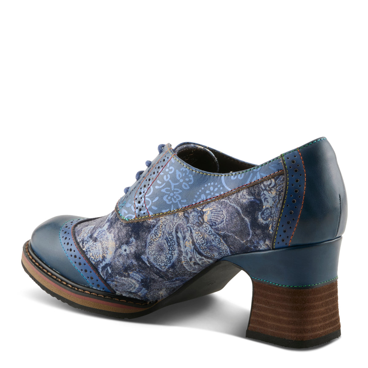 L'Artiste L'ARTISTE CADEN SHOES shoe in navy multi with handcrafted leather design