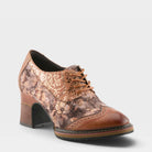 L'Artiste CADEN SHOES in TAN MULTI, front view