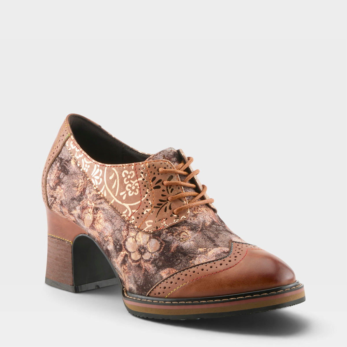 L'Artiste CADEN SHOES in TAN MULTI, front view
