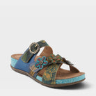 L'Artiste CAELANA SANDALS in BLUE MULTI, front view