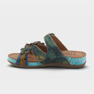 L'Artiste Caelana sandals in Blue Multi, side view