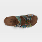L'Artiste Caelana sandals in Blue Multi, top view