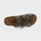 L'Artiste Caelana sandals in Black Multi, top view