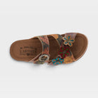 L'Artiste Caelana sandals in Brown Multi, top view