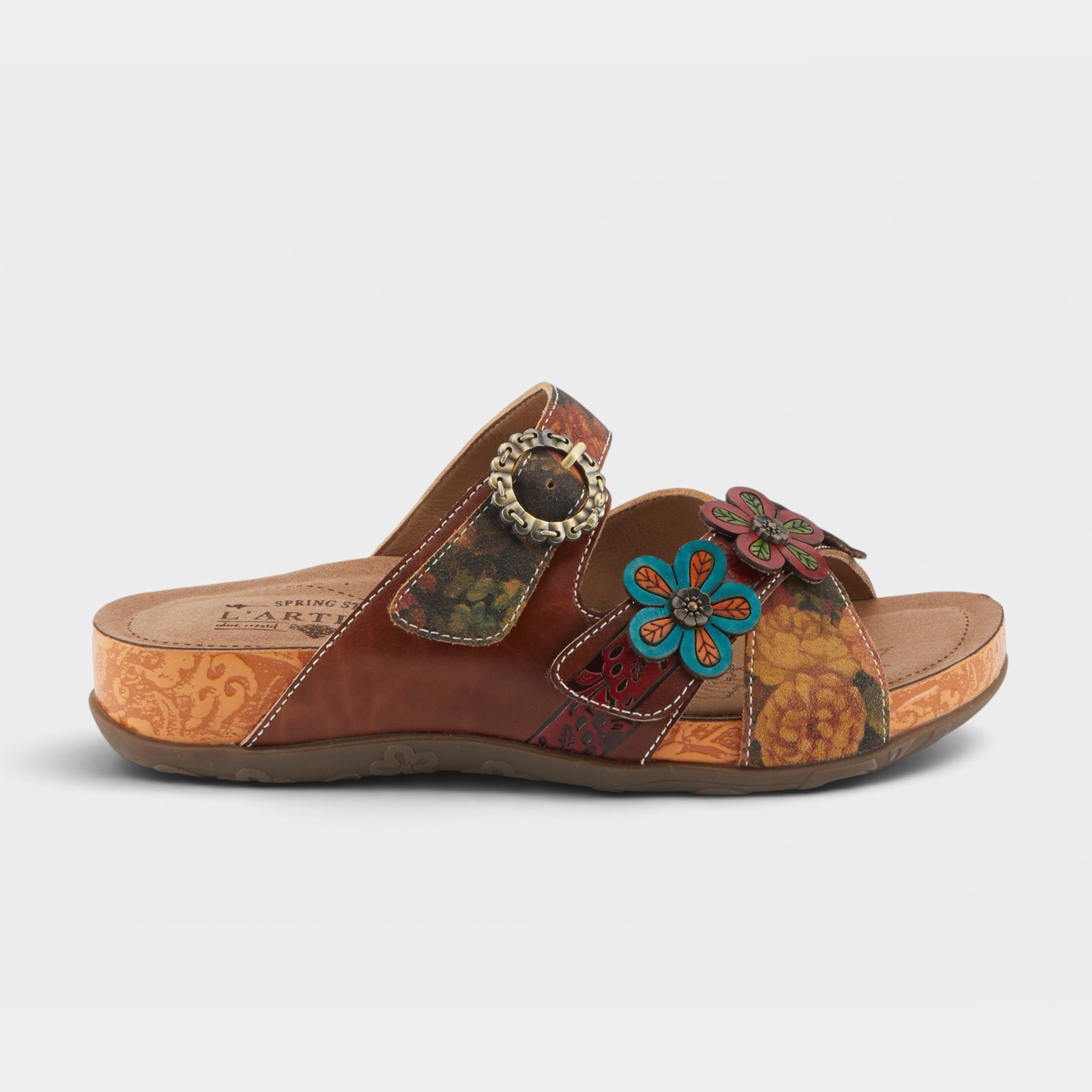L'Artiste Caelana sandals in Brown Multi, hero view
