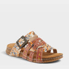 L'Artiste CALAMITYJAY SANDALS in CAMEL MULTI, front view