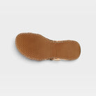 L'Artiste Calamityjay sandals in Camel Multi, outsole view