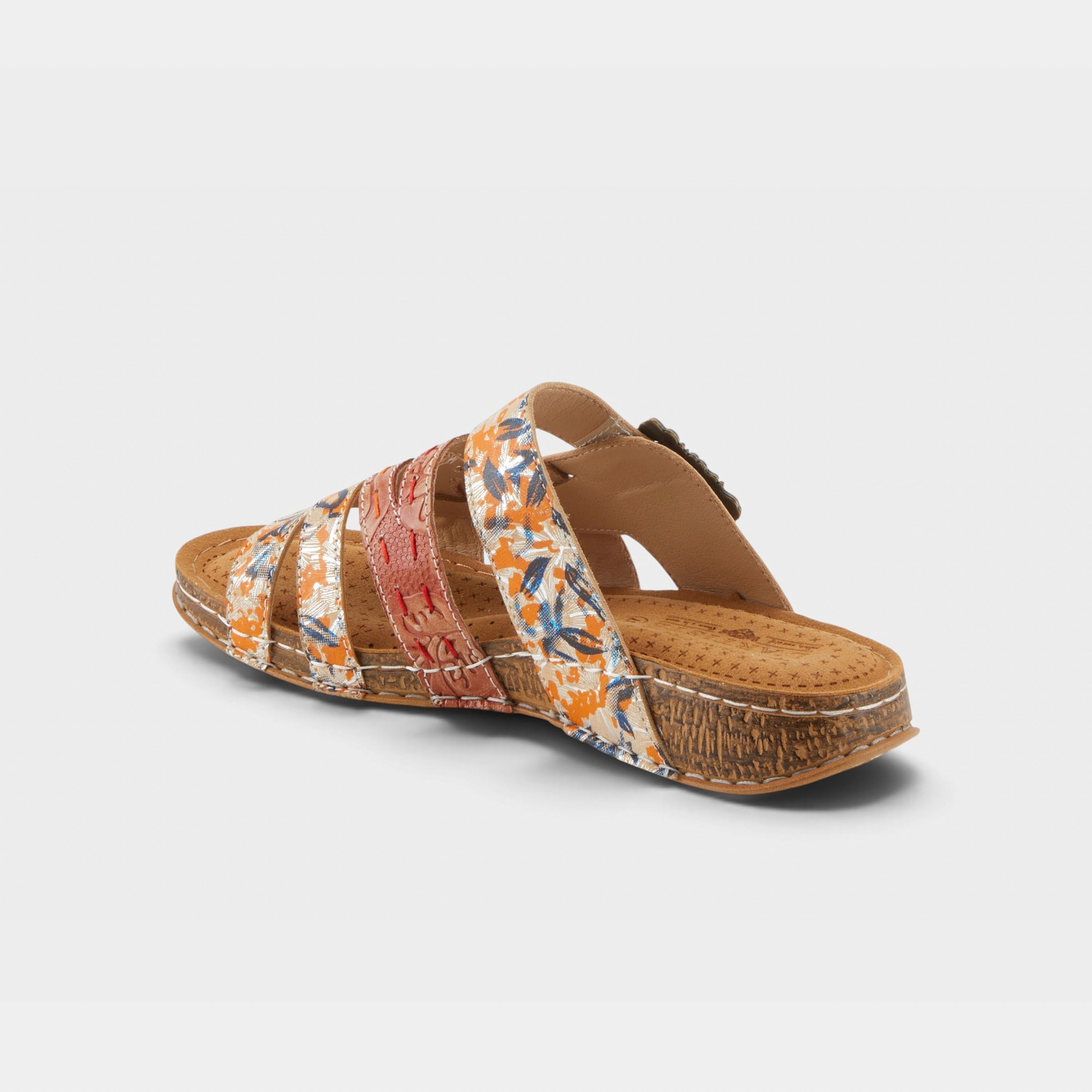 L'Artiste Calamityjay sandals in Camel Multi, alternate angle view