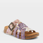 L'Artiste CALAMITYJAY SANDALS in PURPLE MULTI, front view