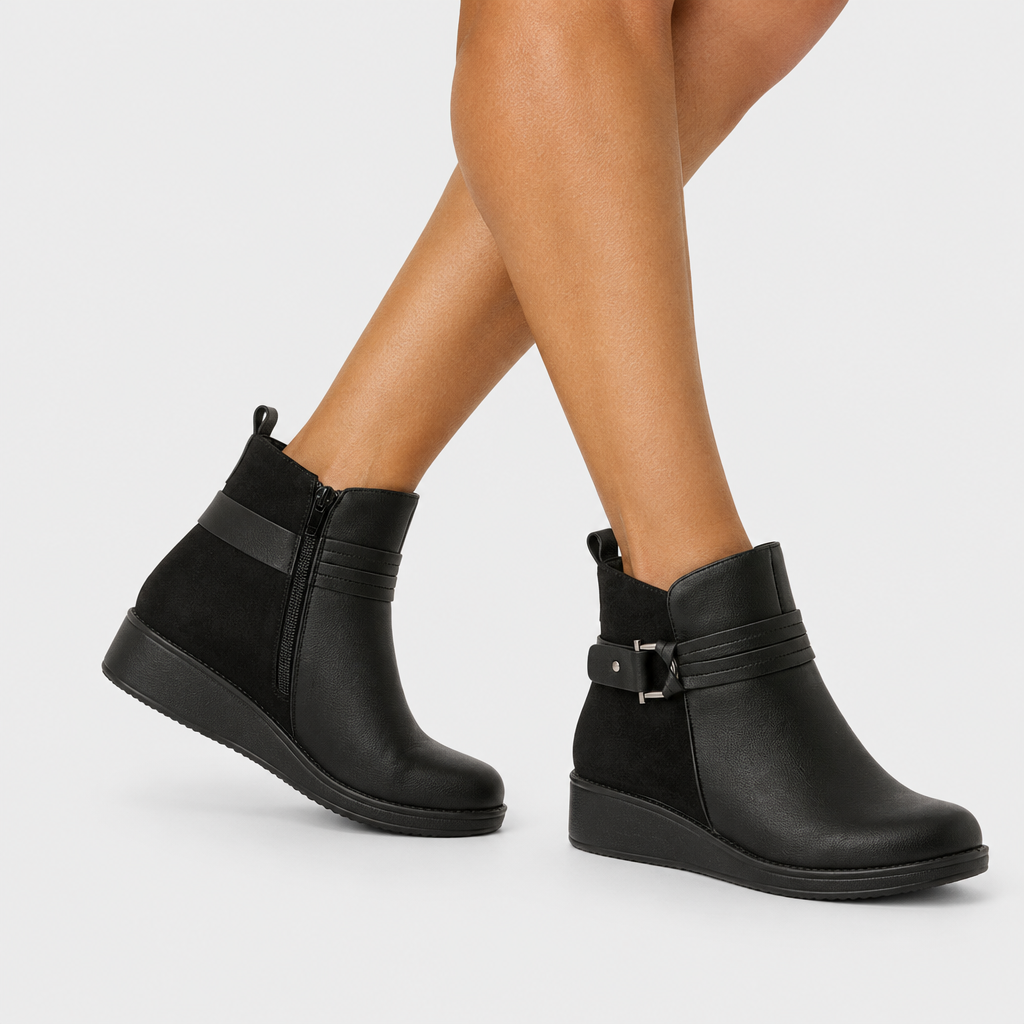 Flexus Calimera Black Boot - on-foot view
