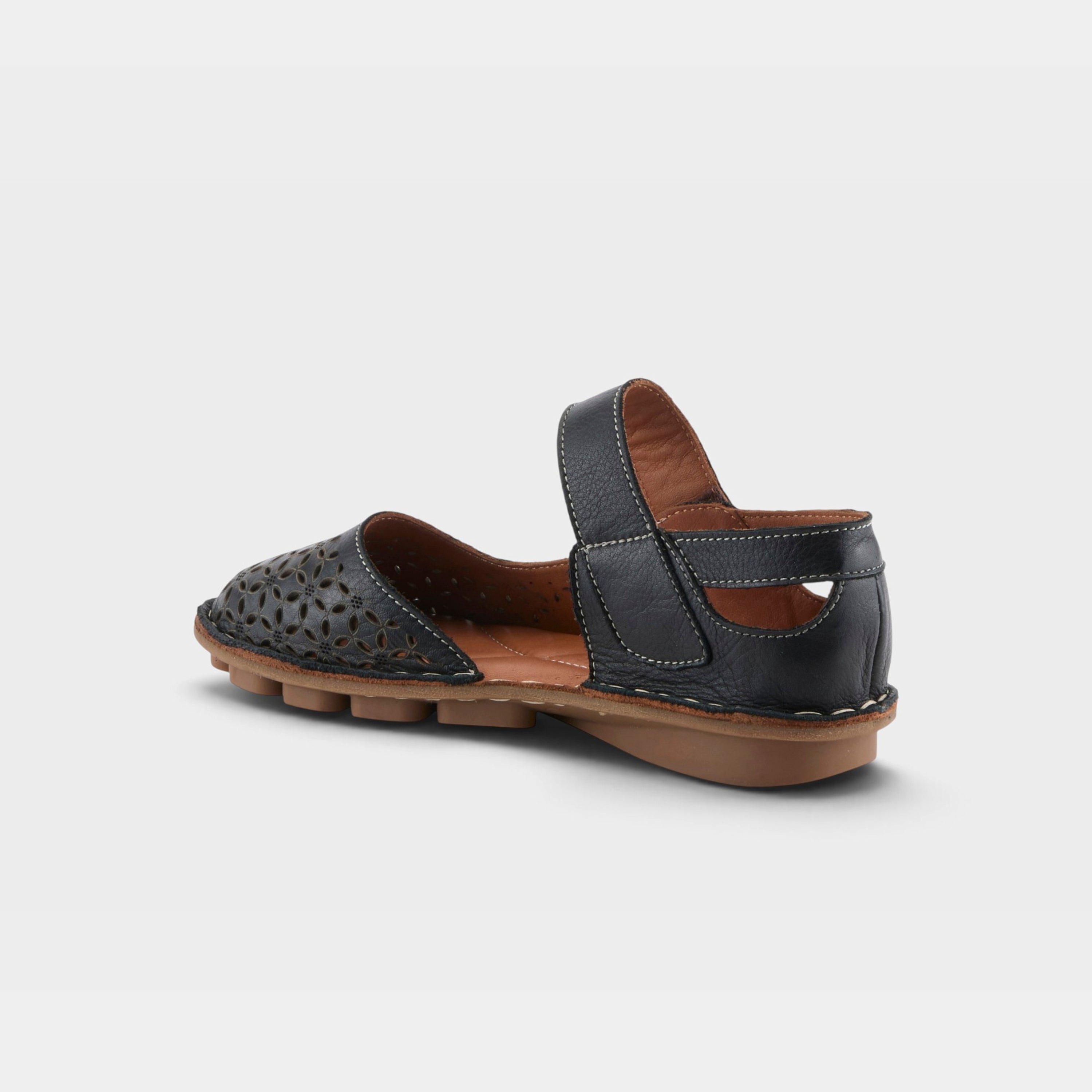 Spring Step Canoya Black Sandal