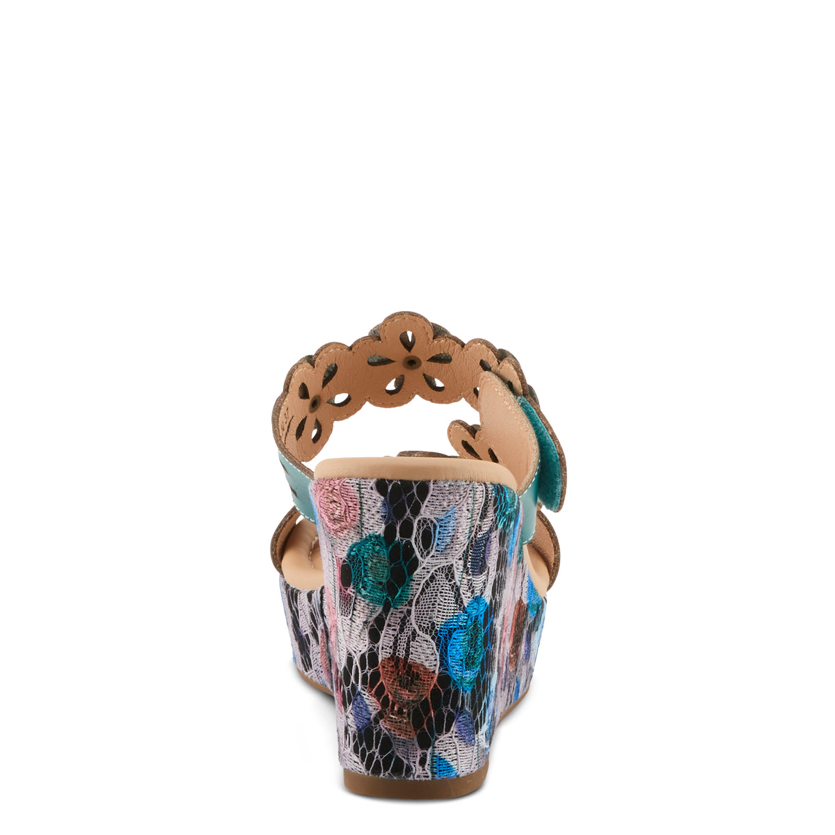 L'Artiste L'ARTISTE CAPRICE SANDALS sandal in turquoise with handcrafted leather design