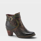 L'Artiste CAPTIVATE BOOTIES in BLACK MULTI, front view