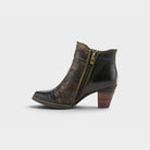 L'Artiste Captivate booties in Black Multi, side view