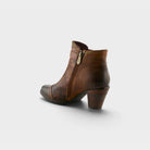 L'Artiste Captivate booties in Brown Multi, alternate angle view