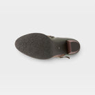 L'Artiste Captivate booties in Olive Multi, outsole view