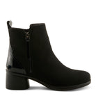 BLACK FAUX SUEDE