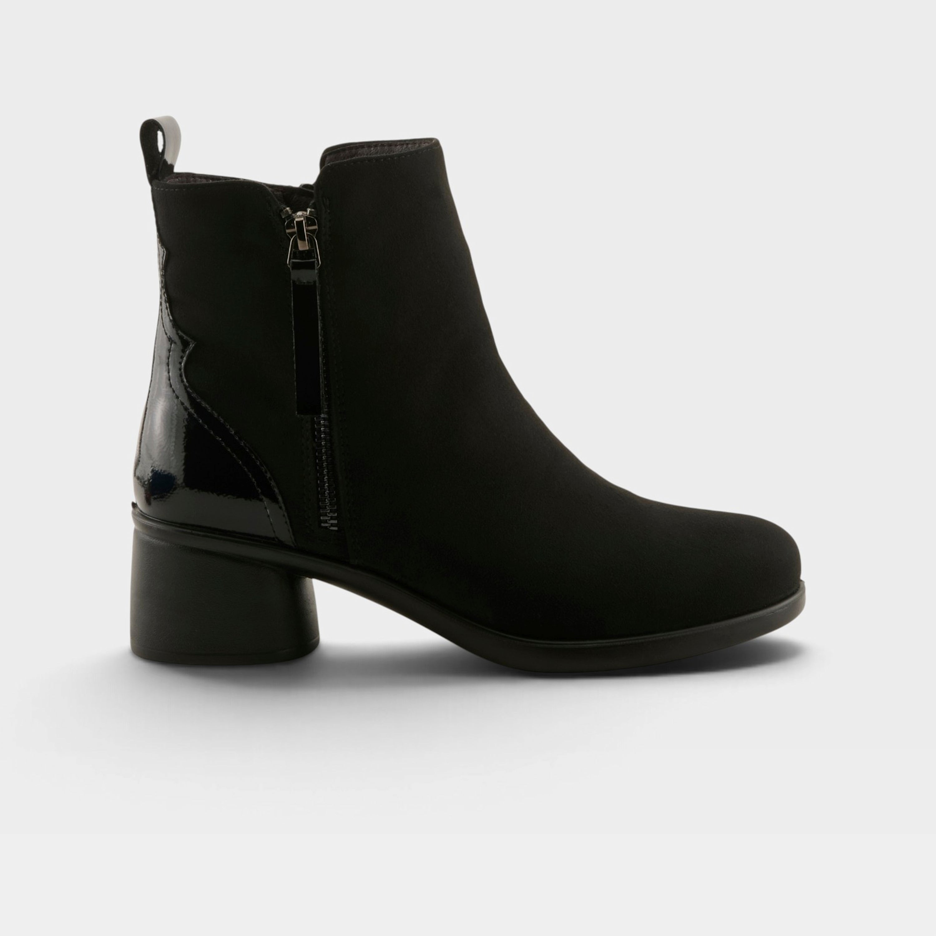 Flexus Carawey Black Faux Suede Boot