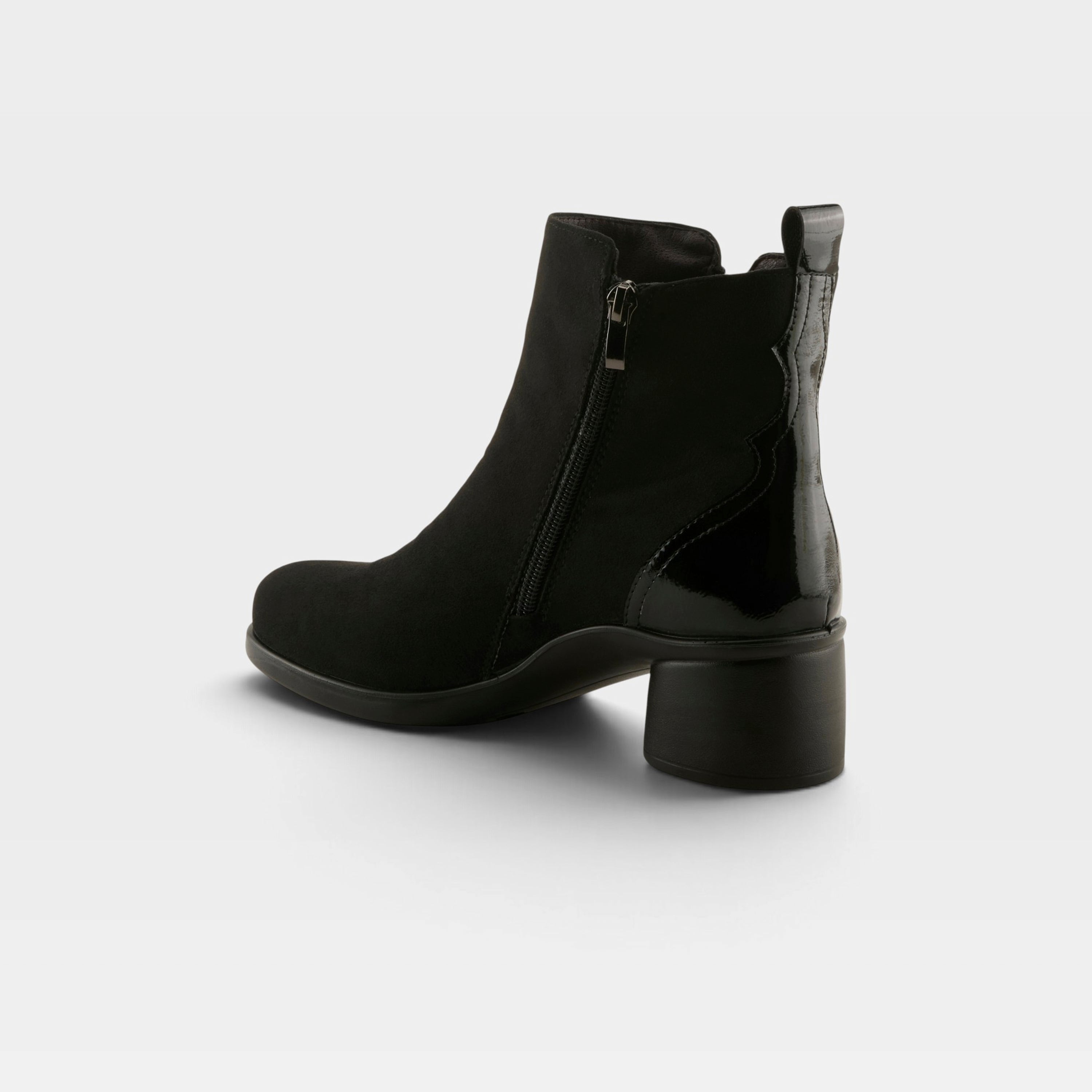 Flexus Carawey Black Faux Suede Boot