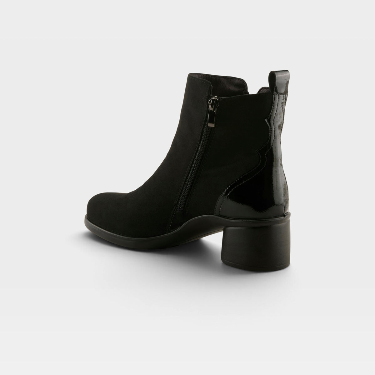 Flexus Carawey Black Faux Suede Boot