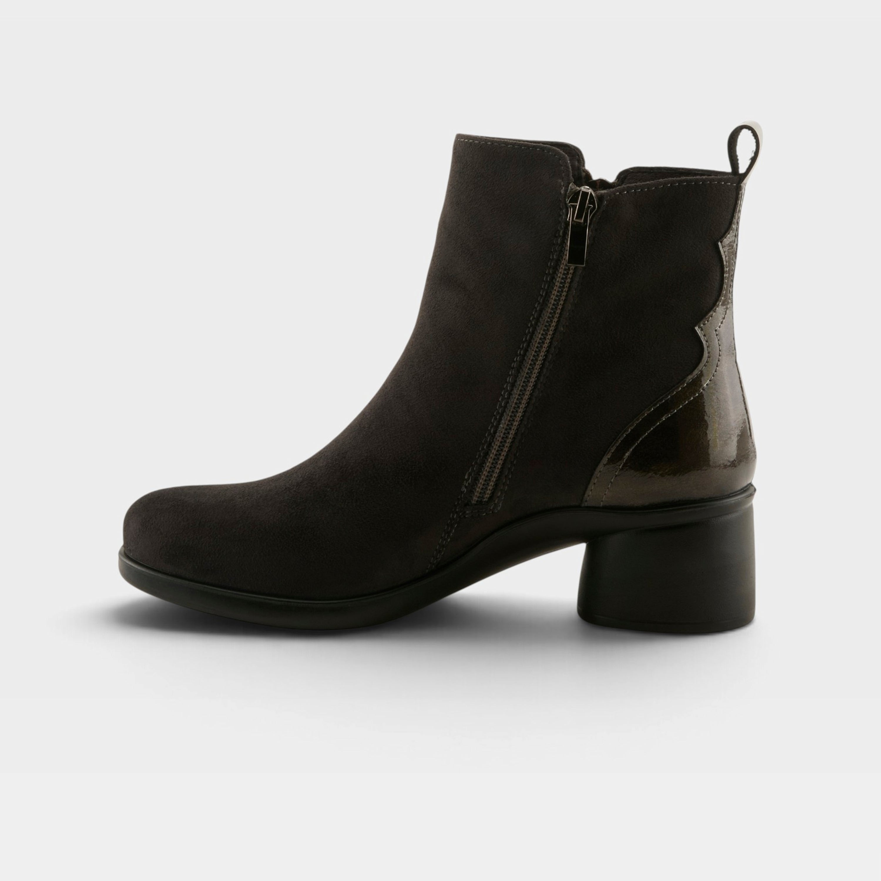 Flexus Carawey Grey Faux Suede Boot