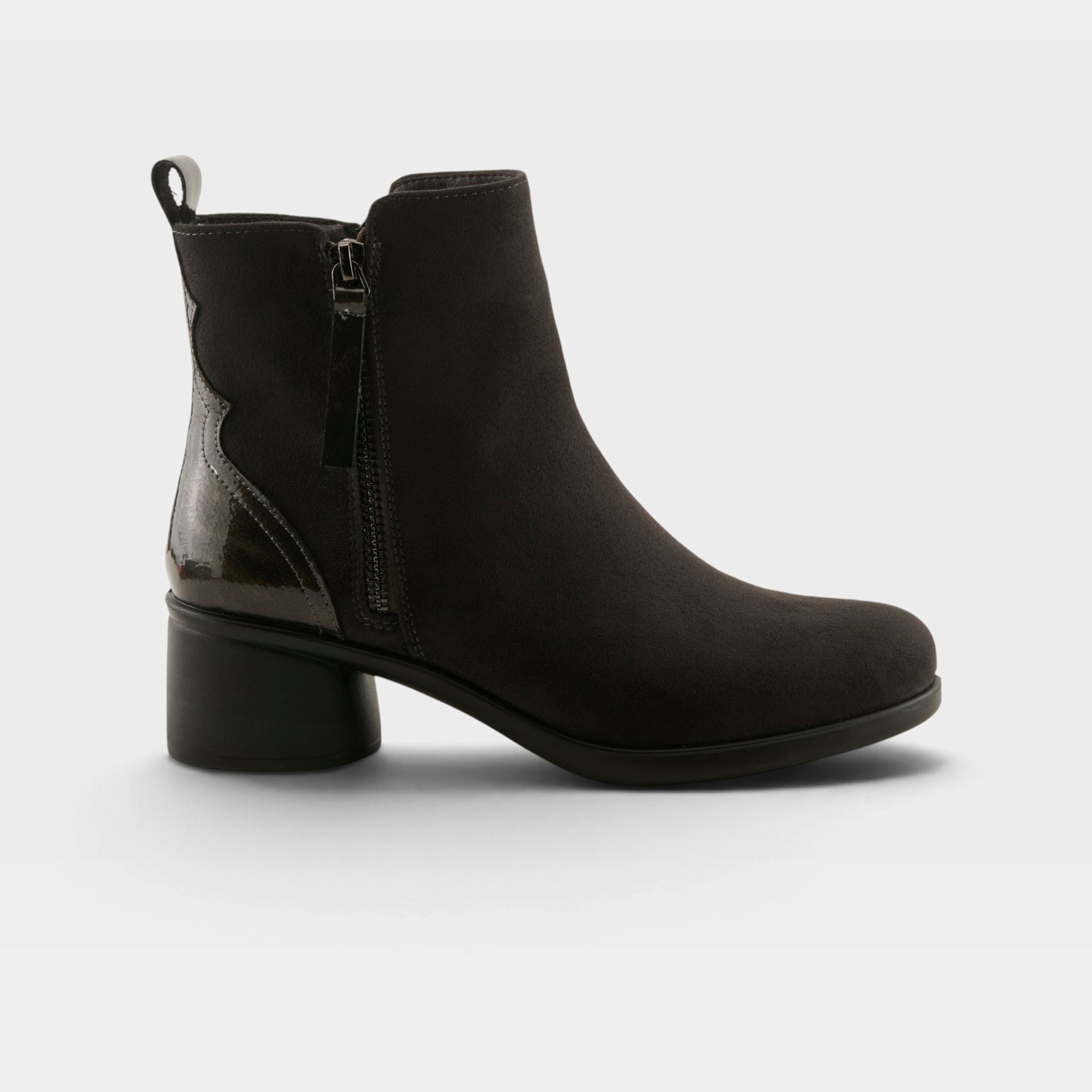 Flexus Carawey Grey Faux Suede Boot