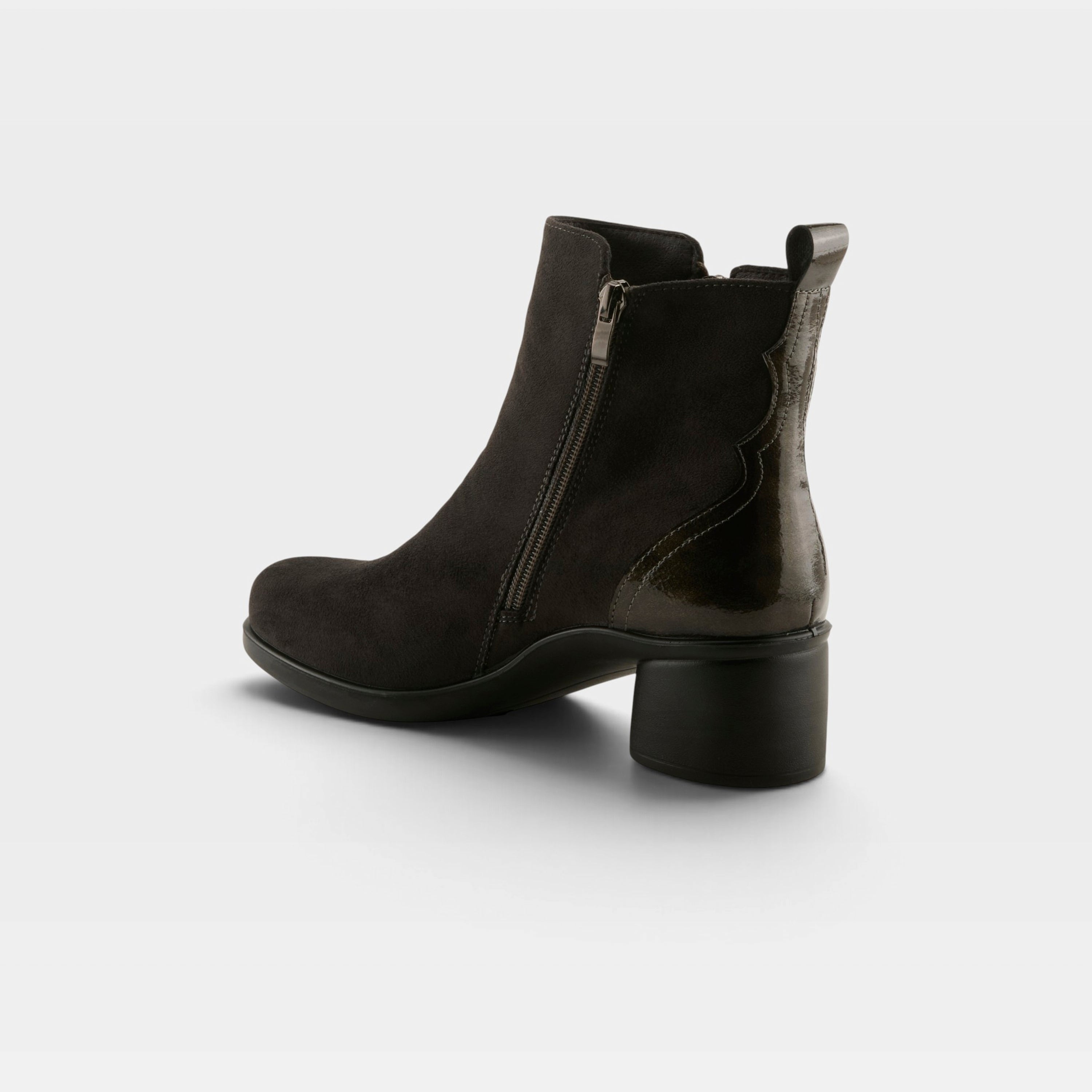 Flexus Carawey Grey Faux Suede Boot