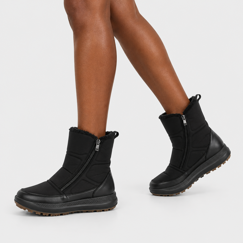 Flexus Cariselle Black Boot - on-foot view