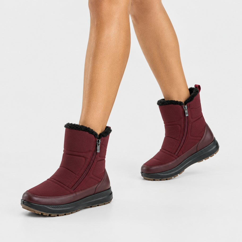 Flexus Cariselle Bordeaux Boot - on-foot view