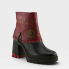 L'Artiste CARIZMA BOOTS in BLACK MULTI, front view