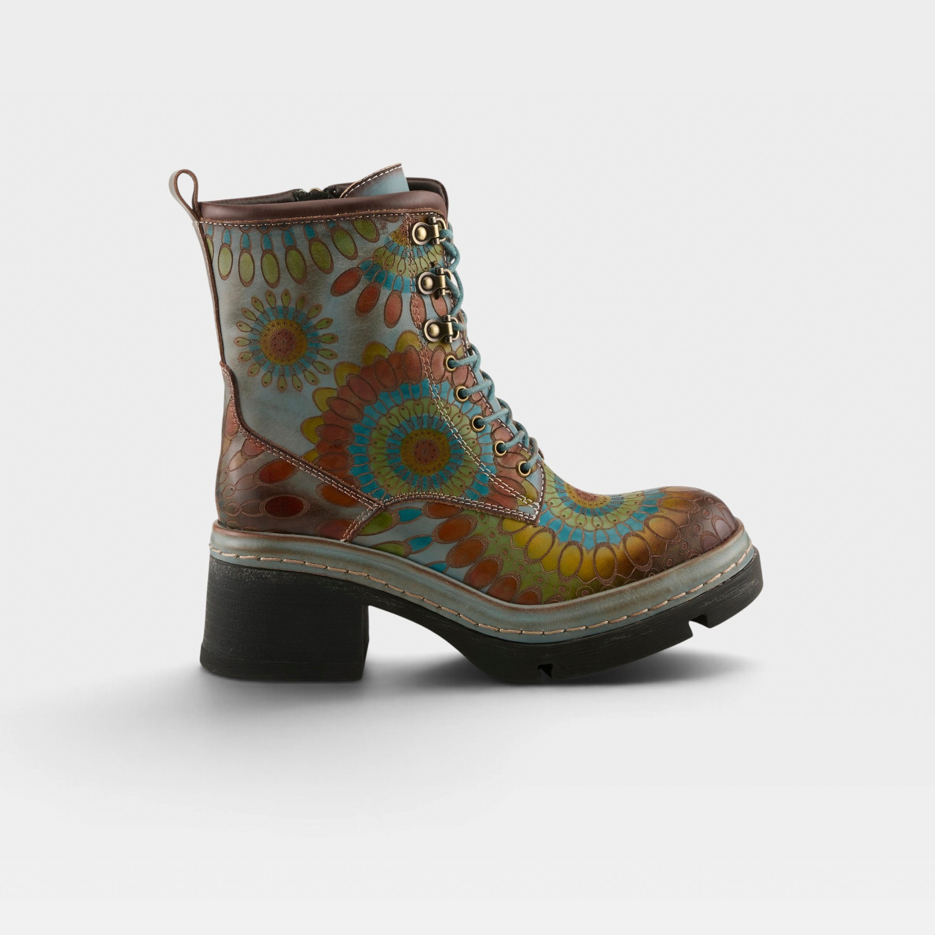 L'Artiste Carnivale boots in Blue Multi, hero view