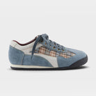 L'Artiste Carpediem sneakers in Blue Multi Suede, hero view